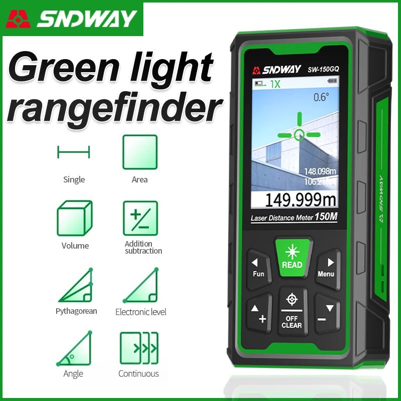 Industrial Laser Training - Green Laser Distance Meter Digital Rangefinder