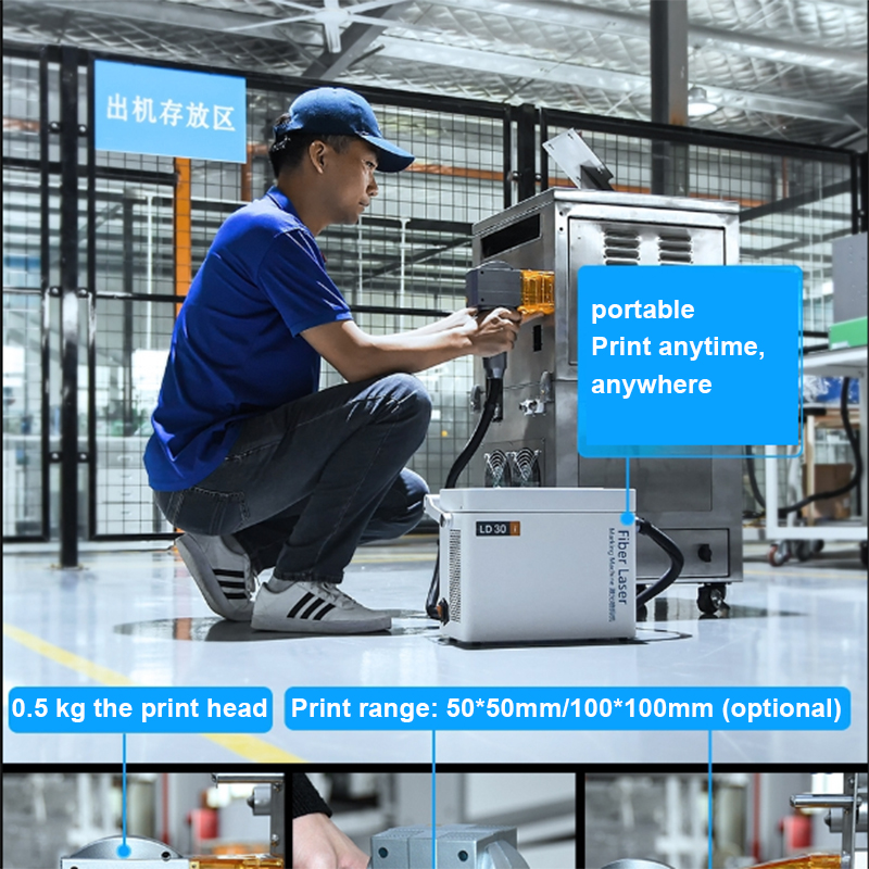 Factory Supply Handheld Automa - Industrial Laser Printing Machine recension och pris