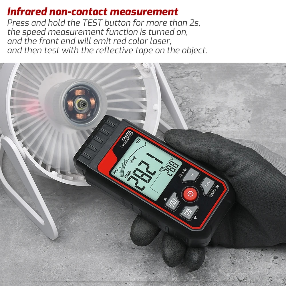 TA501A Laser Tachometer Up to  - Industrial Laser Tachometer recension och pris