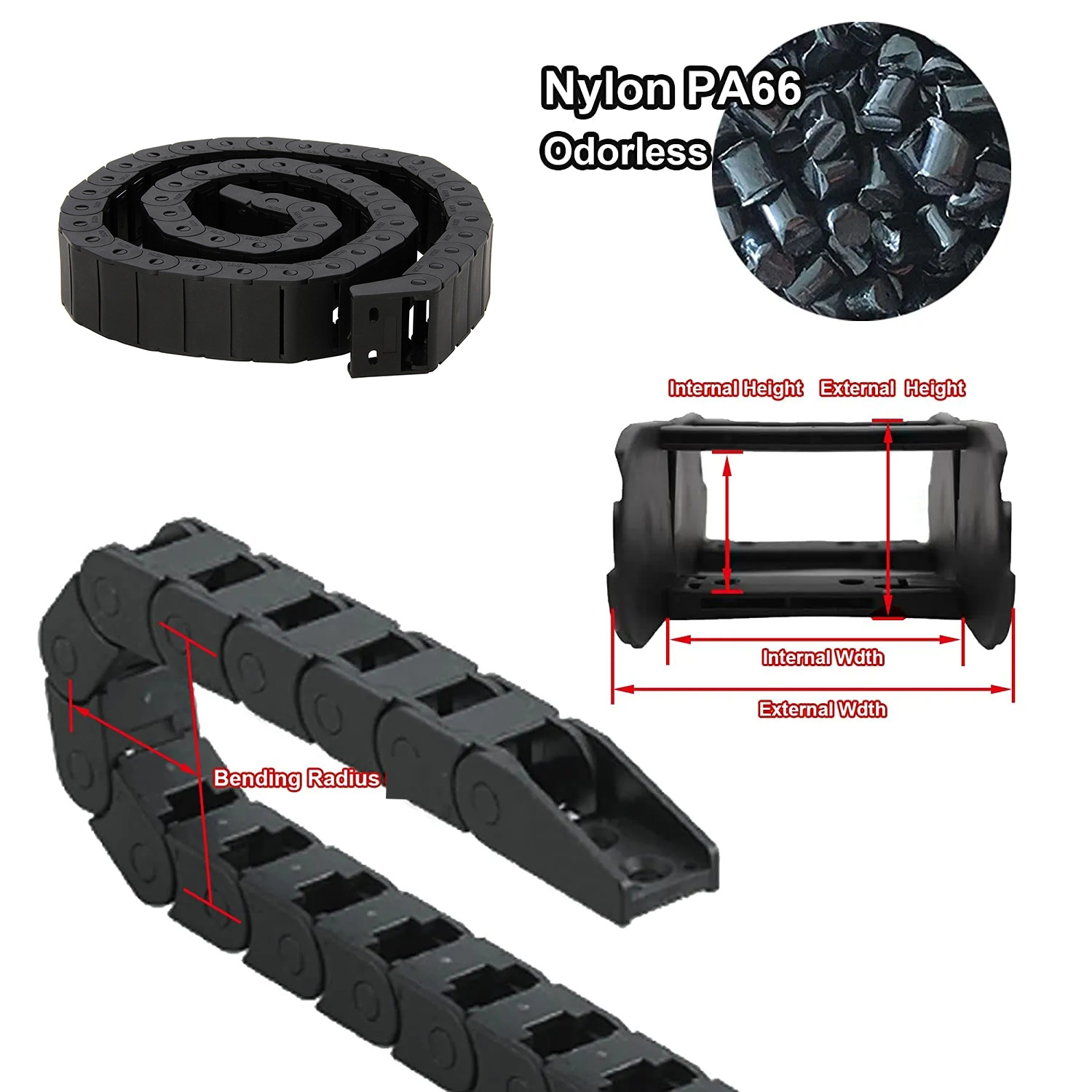 10x15mm 15x30mm 15x50mm 18x25m - Drag Chain Cnc recension och pris