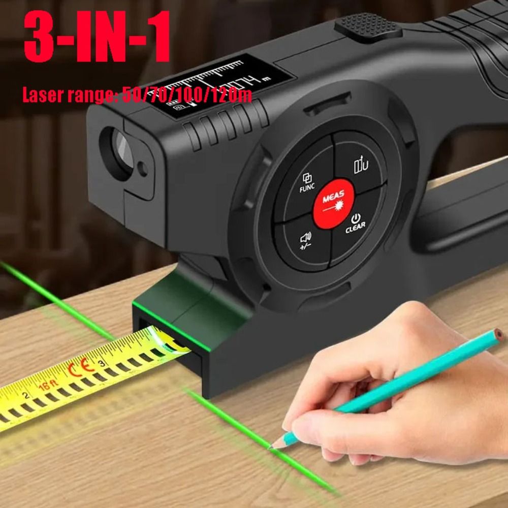 3-in-1 Laser Tape Measure Retr - Industrial Laser Distance Sensor recension och pris