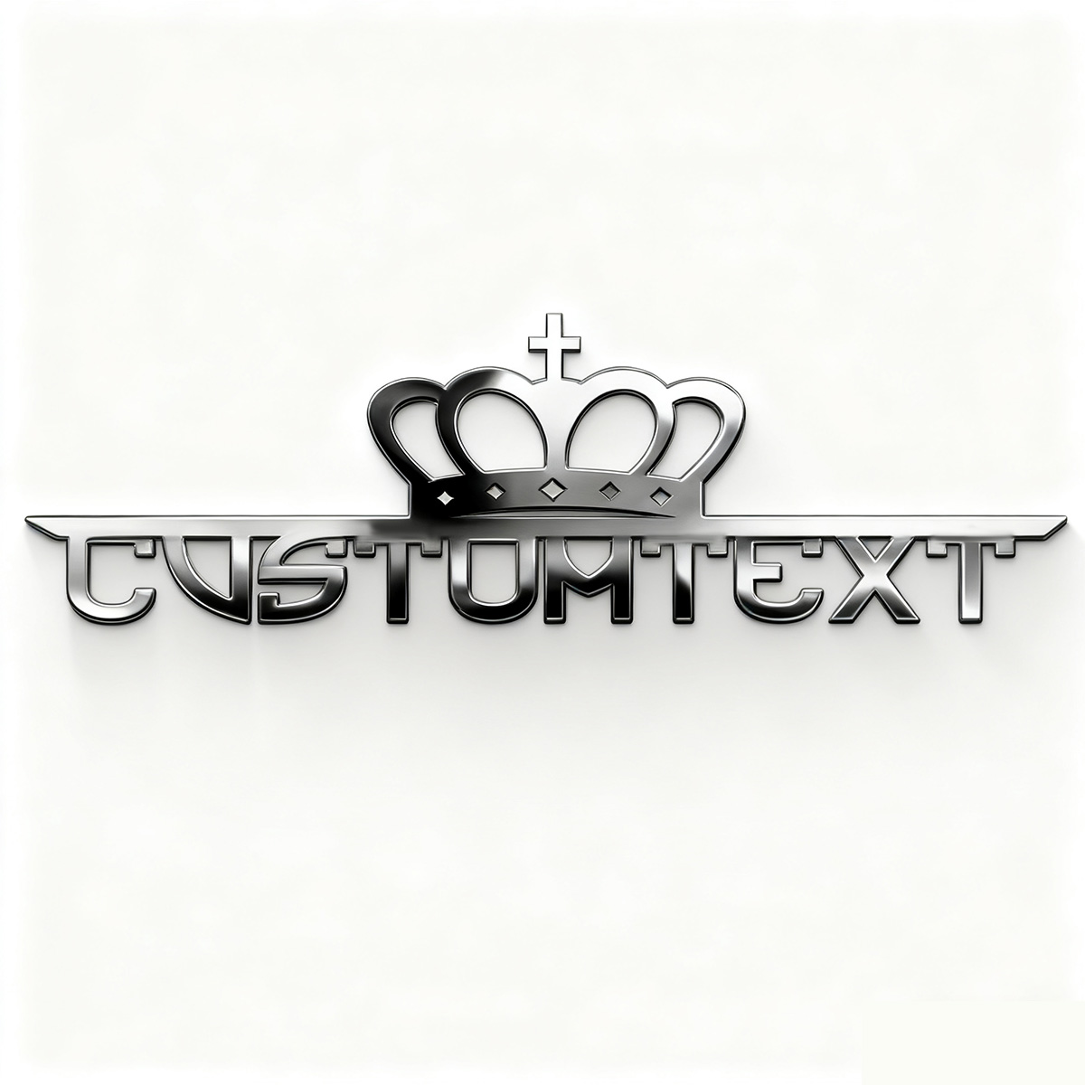 Classic Crown Creative Font 3D - Industrial Laser Power recension och pris