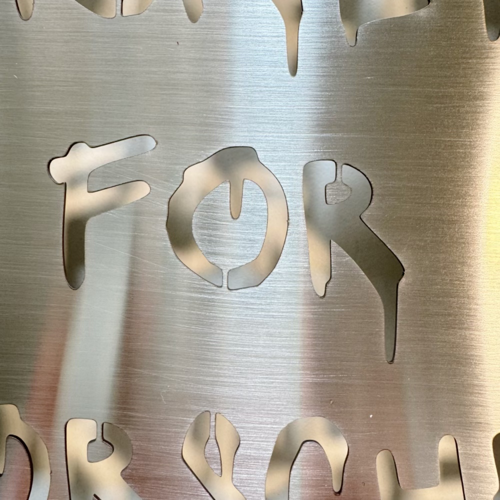 Modern Stainless Steel Signboa - Industrial Laser Power recension och pris