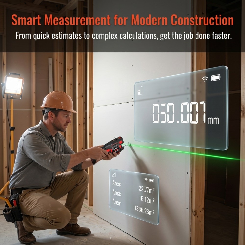 3-in-1 Laser Tape Measure Retr - Industrial Laser Distance Sensor recension och pris