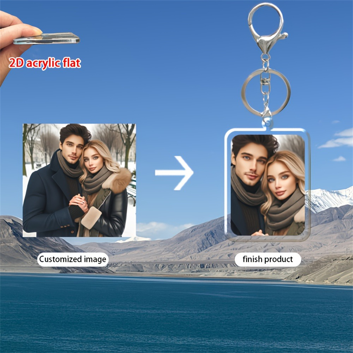 Custom2DFlat Acrylic Photo Key - Industrial Laser Power recension och pris