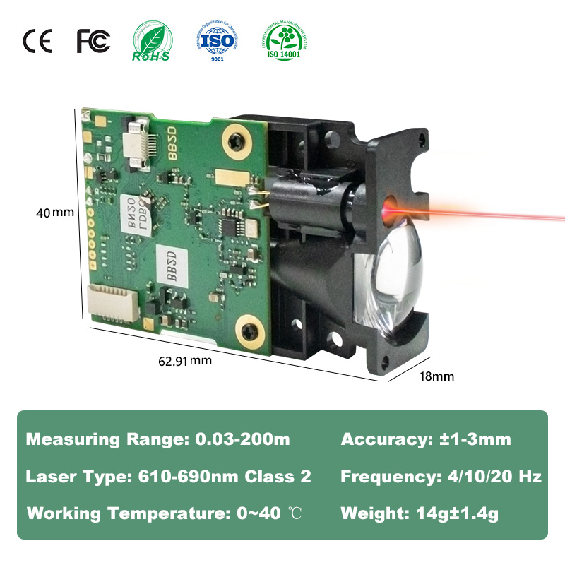 LDJ Laser Distance Sensor 200m - Industrial Laser Distance Sensor recension och pris