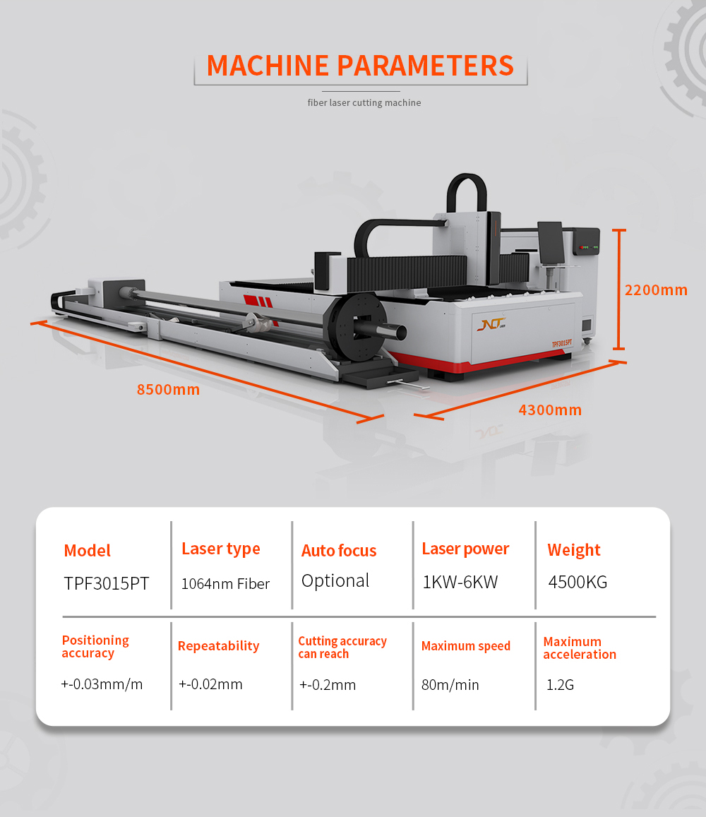 Fast Speed Laser Pipe Tube Cut - Industrial Laser Cutting Machine Price recension och pris