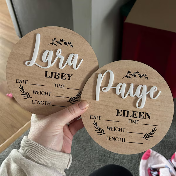 1Pc Custom Baby Announcement S - Industrial Laser Power recension och pris