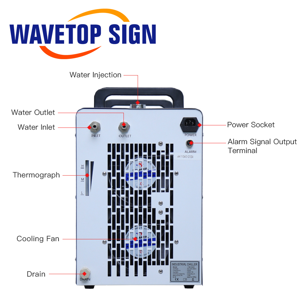 WaveTopSign CW-5200 Industrial - Laser Industrial Chiller recension och pris