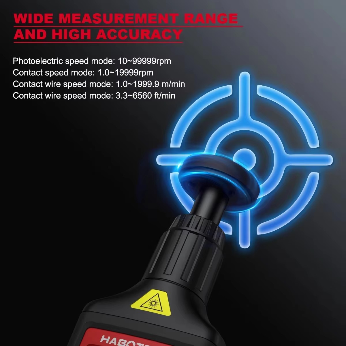 HABOTEST HT671 2-in-1 Digital  - Industrial Laser Tachometer recension och pris
