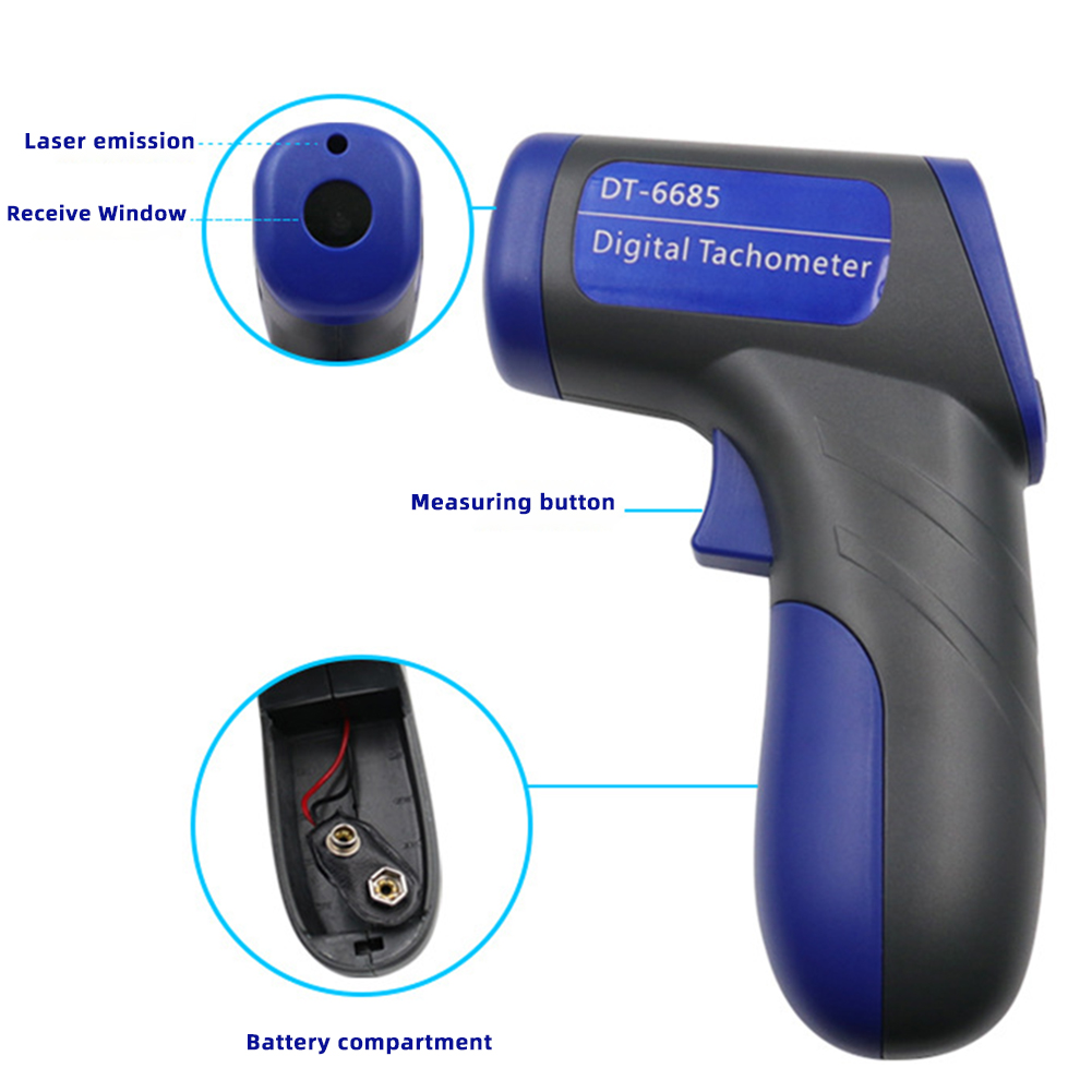 Non Contact Infrared Lasers Ta - Industrial Laser Tachometer recension och pris