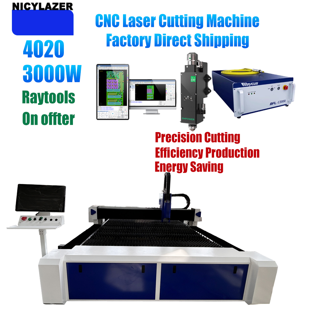 NICYLAZER CNC 3000W 4020 Fiber - Industrial Laser Cutter For Metal recension och pris