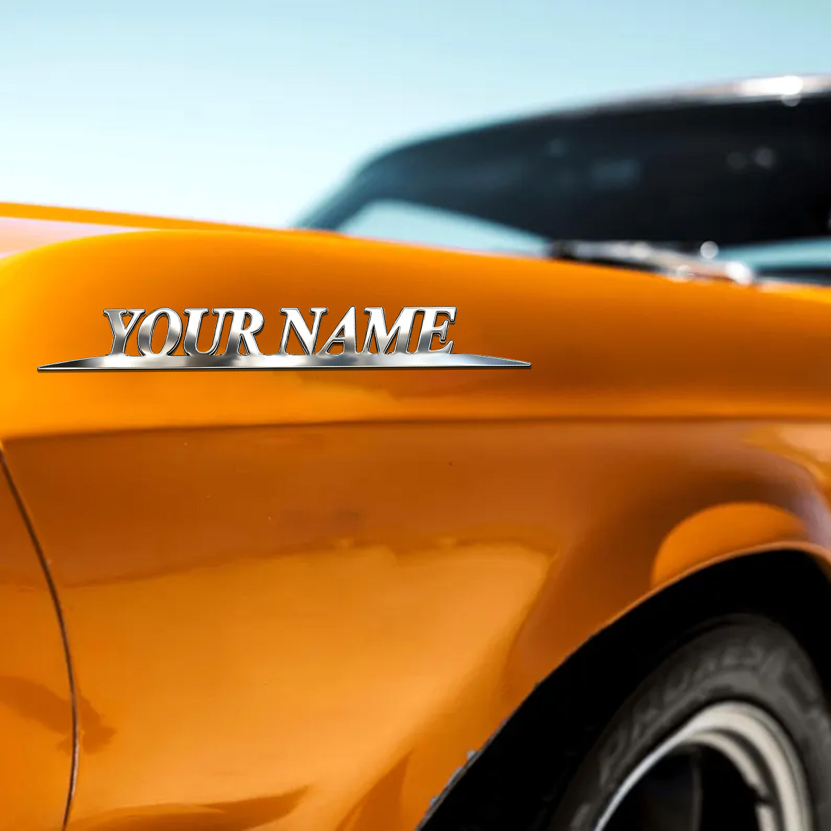 Metal Trendy YOUR NAME Sticker - Industrial Laser Power recension och pris