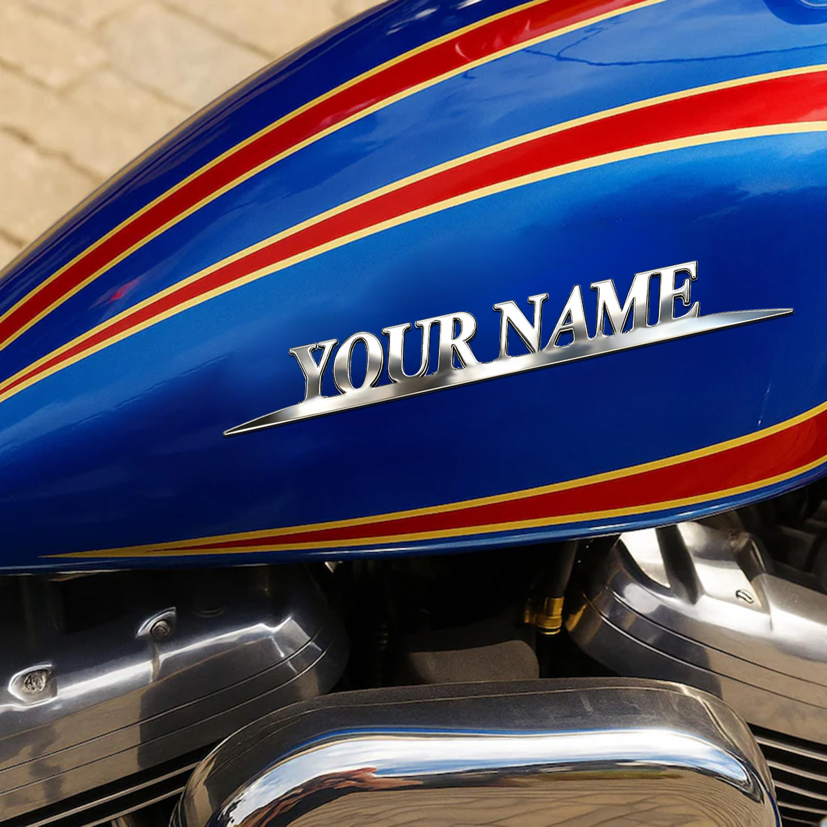 Metal Trendy YOUR NAME Sticker - Industrial Laser Power recension och pris