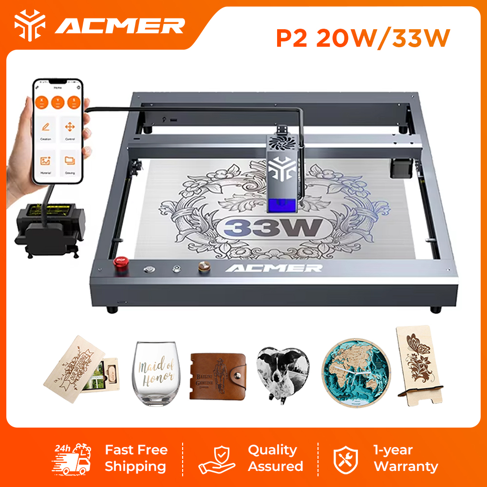 ACMER P2 33W Laser Engraver an - Industrial Laser Guide recension och pris