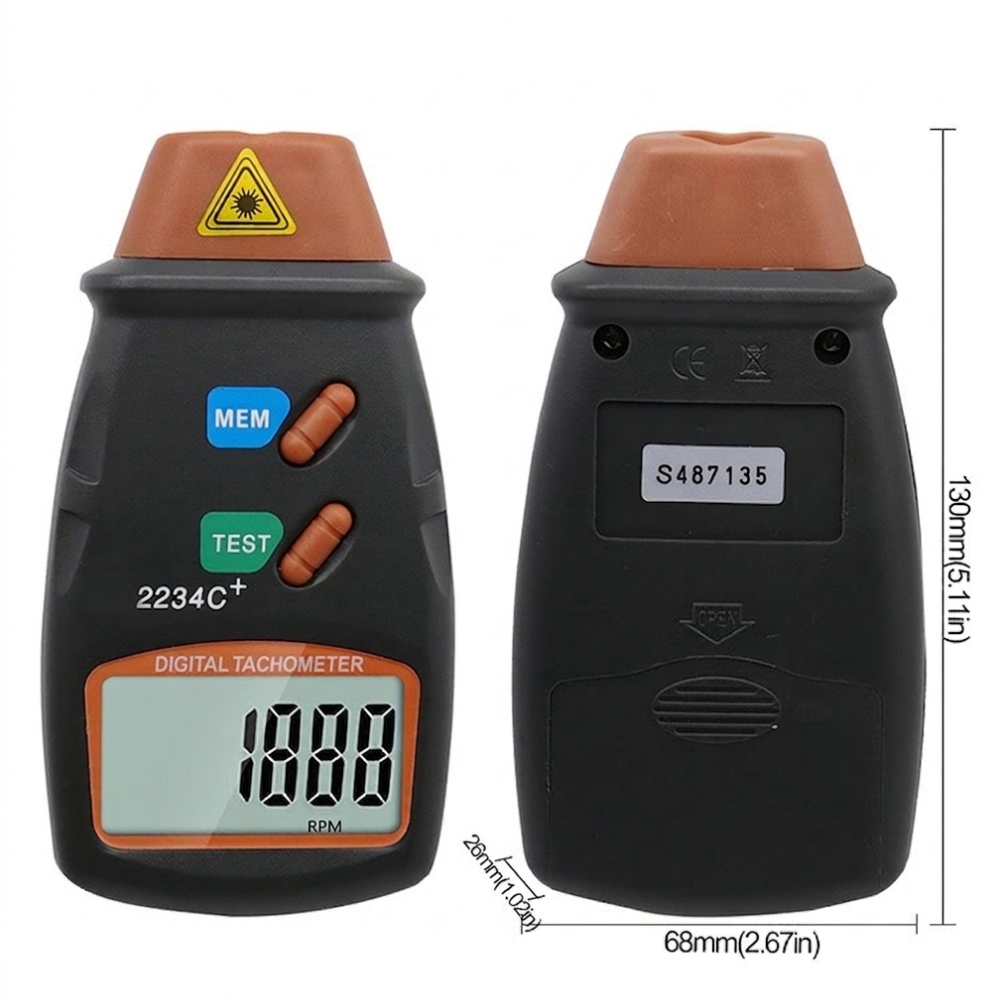 Handheld Digital Laser Tachome - Industrial Laser Tachometer recension och pris