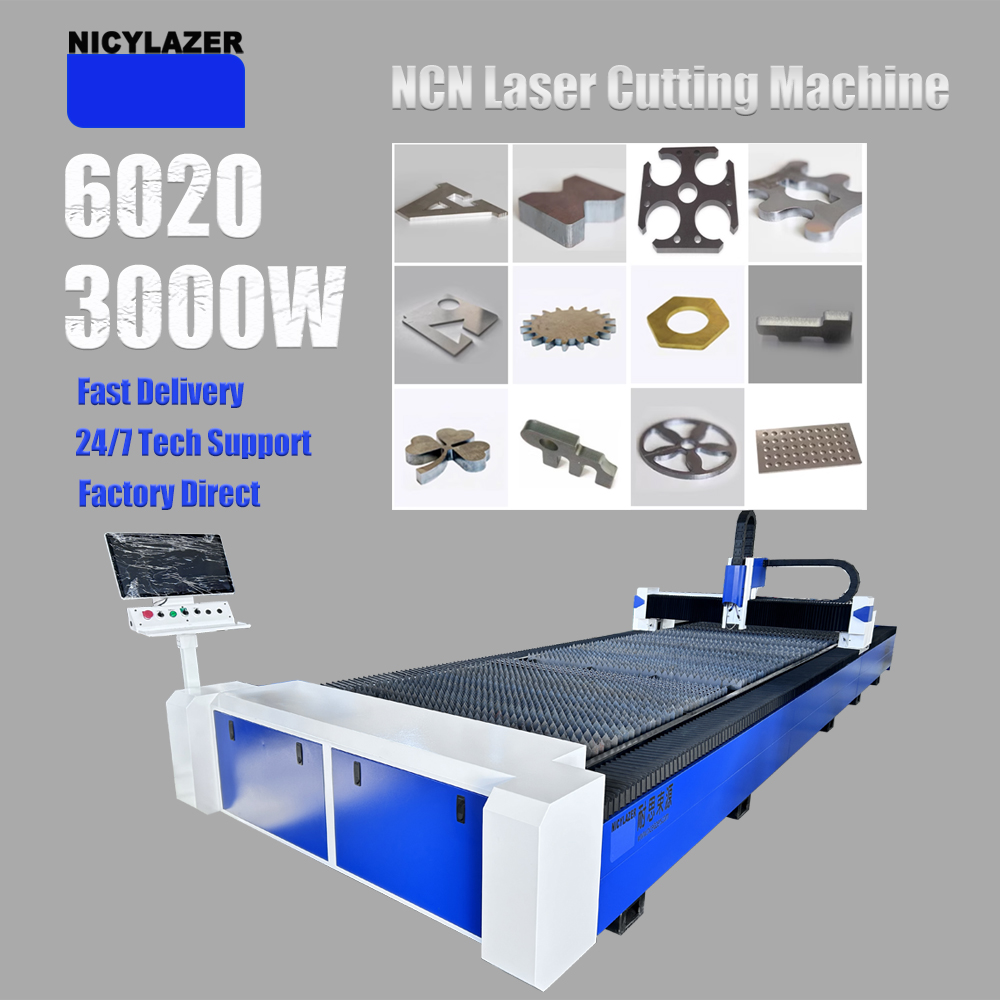 CNC 3000W 6020 Fiber Laser Cut - Industrial Laser Cutter For Metal recension och pris