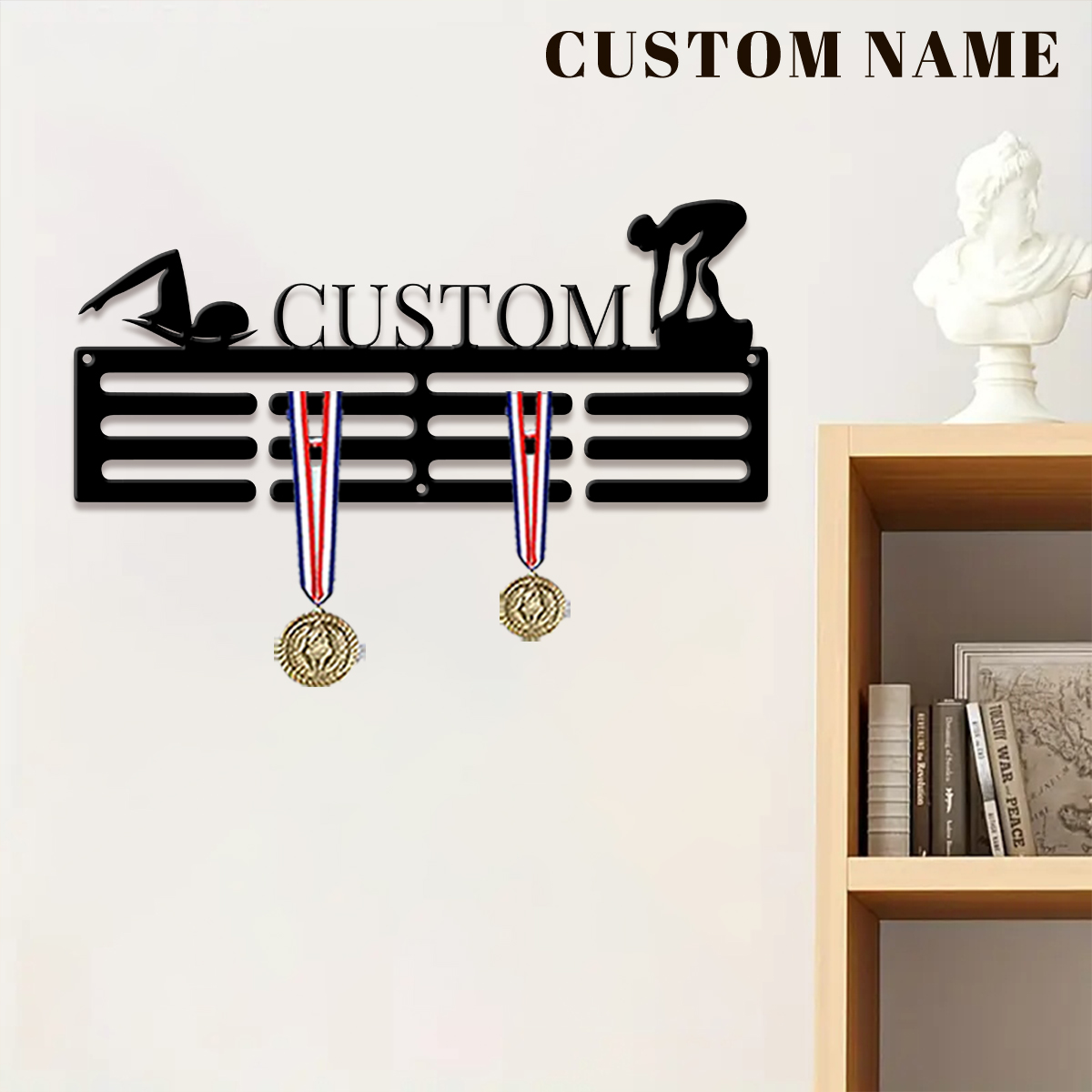 1pc Custom Swimming Metal Meda - Industrial Laser Power recension och pris