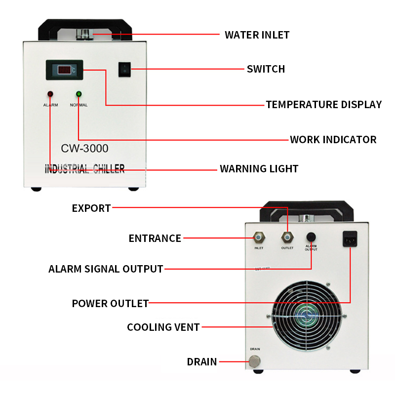 CW-3000AG 9L Laser Engraving M - Laser Industrial Chiller recension och pris