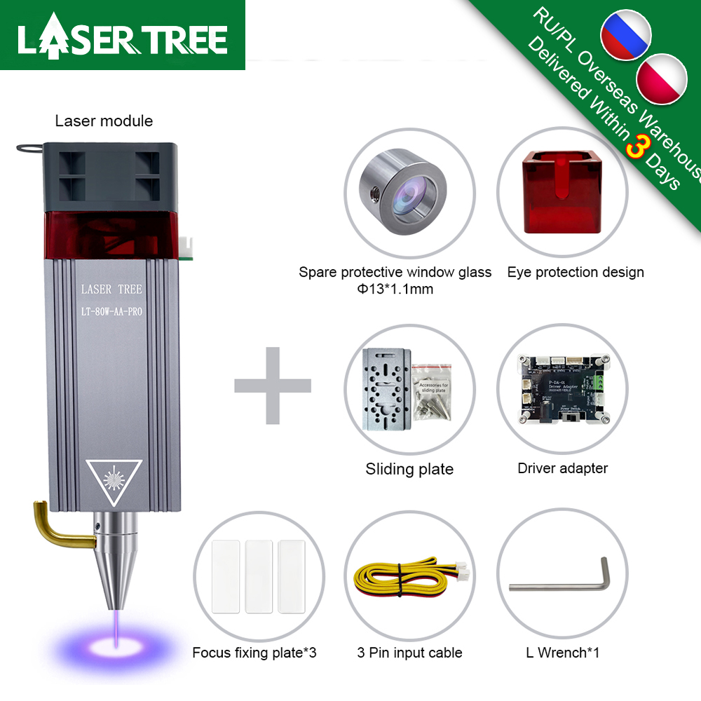 LASER TREE 20W 10W 5W Optical  - Metal Laser Cutter Head recension och pris