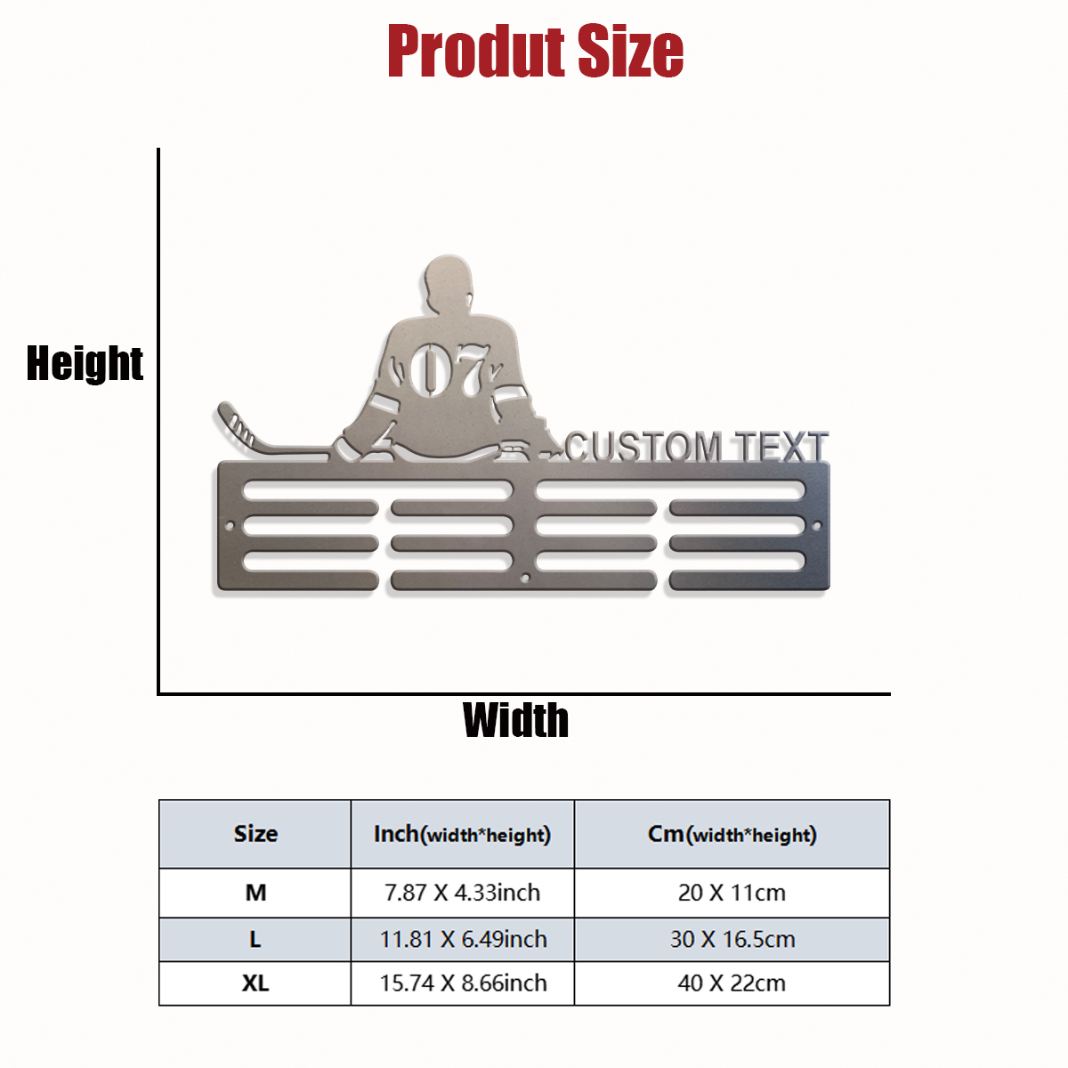 1pc Custom ice hockey metal me - Industrial Laser Power recension och pris