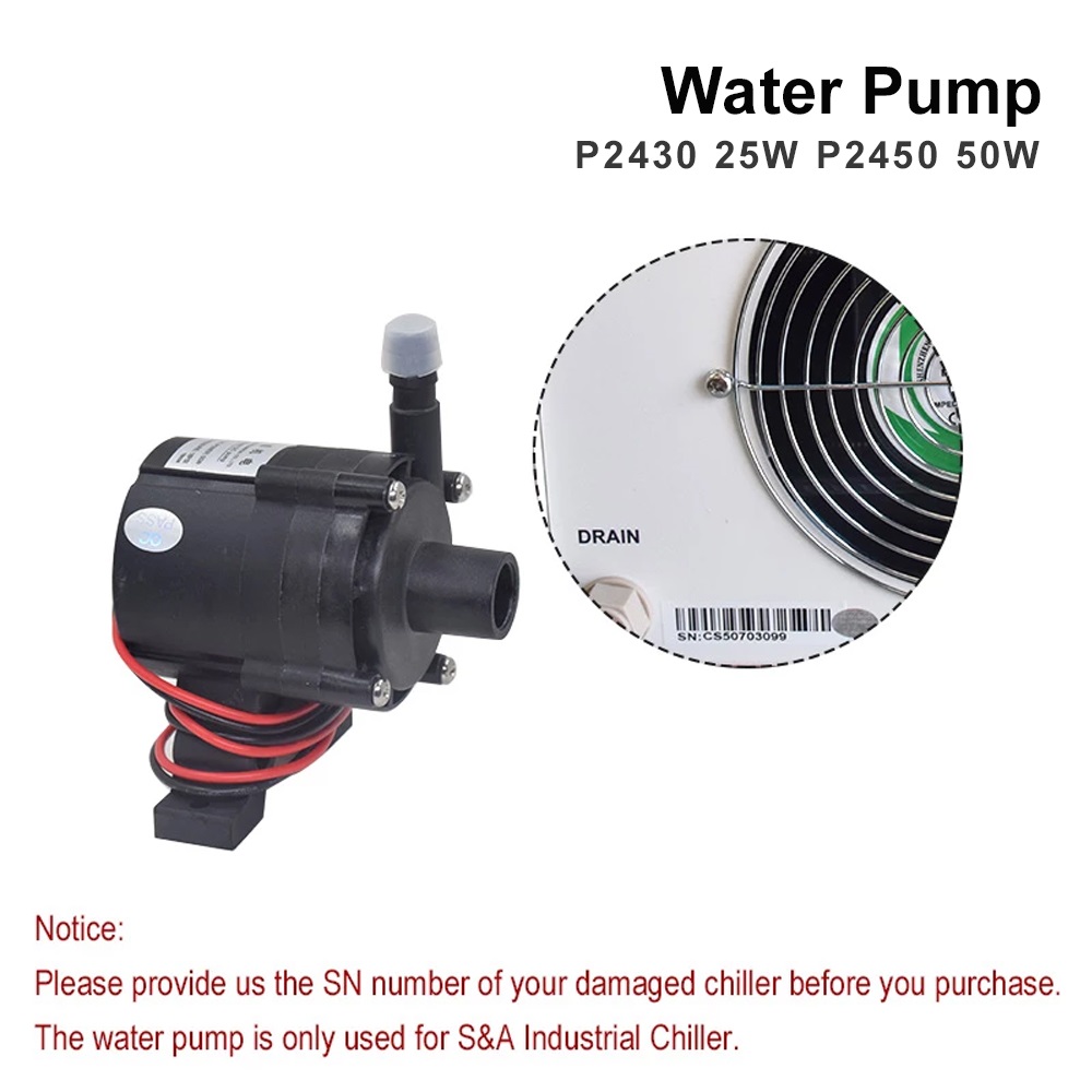 TEYU S&A Water Pump 25W 50W P2 - Laser Industrial Chiller recension och pris