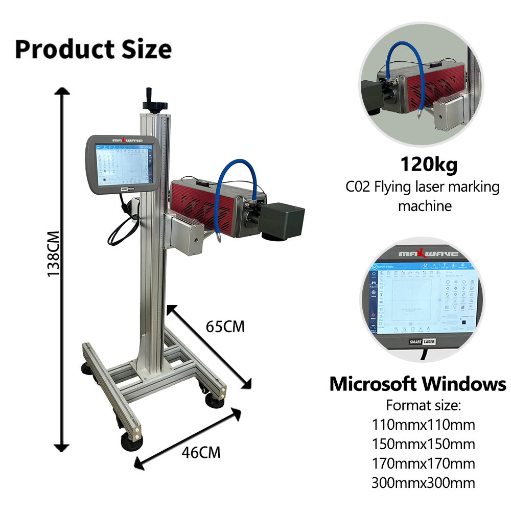 Versatile CO2 Flying Laser Mar - Industrial Laser Printing Machine recension och pris