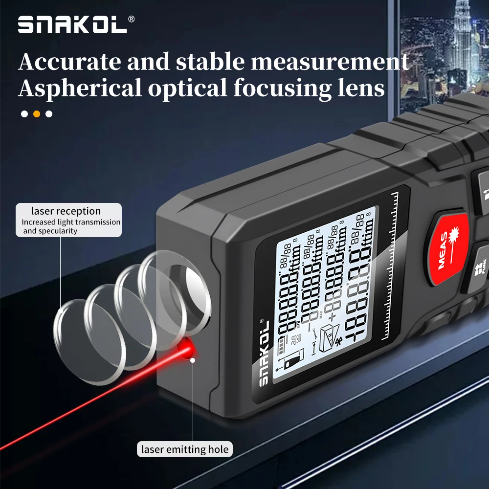 SNAKOL Laser Distance Meter 50 - Stanley Tape 25Ft recension och pris